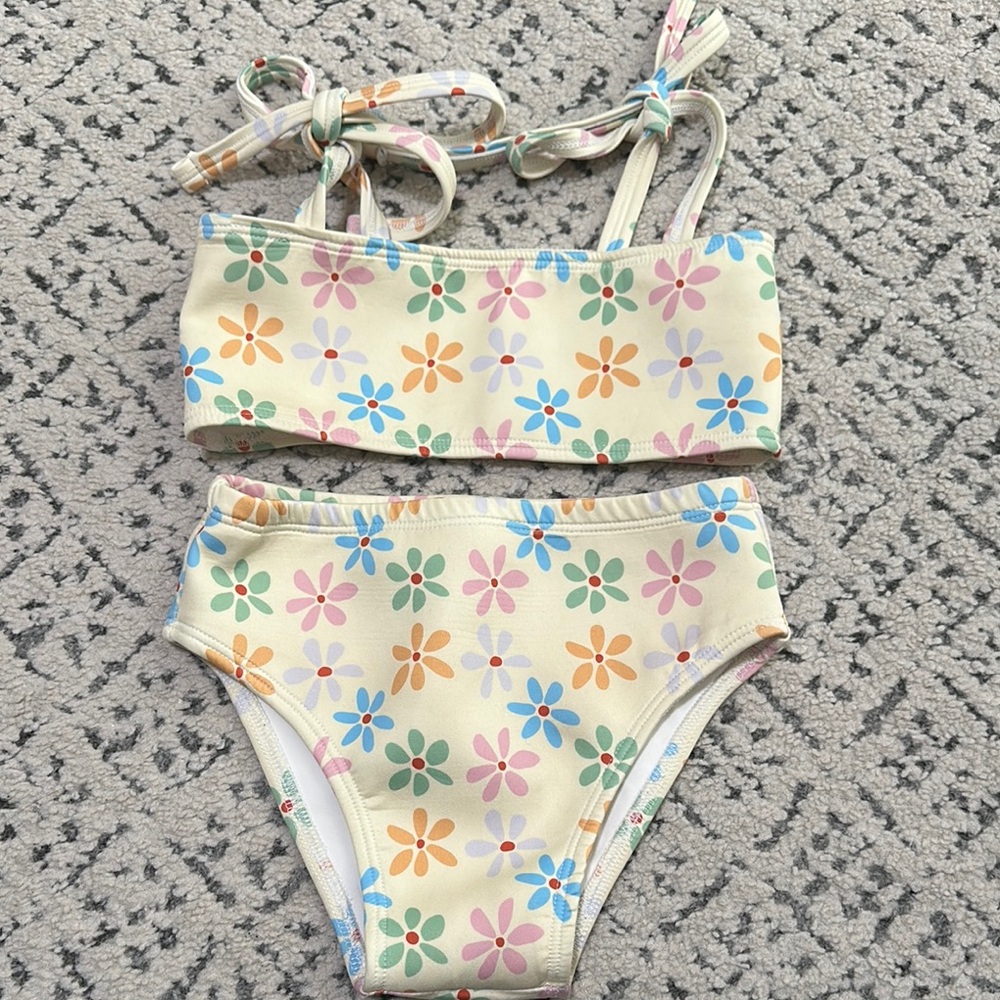 Soft Floral Patterned Bikini